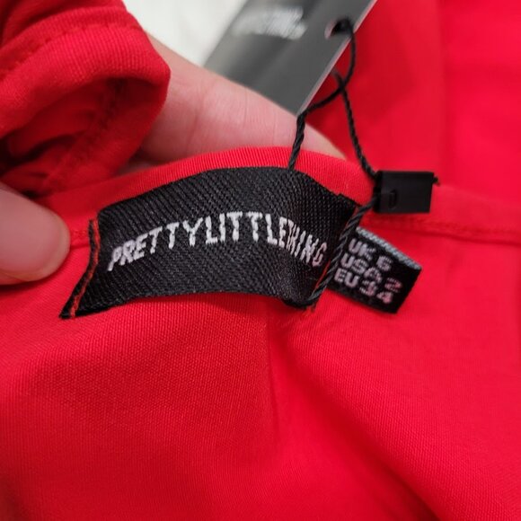 Prettylittlething Bodycon Midi Sleeveless Fitted Contoured Dress Size 2 Small - Picture 7 of 8